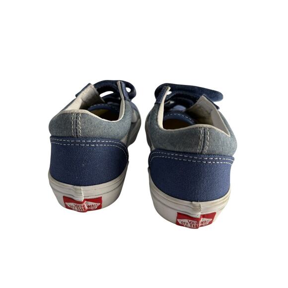 VANS OLD SKOOL V SHOE Blue/Light Blue KIDS SIZE 2.5 New W/O Box - Picture 6 of 9